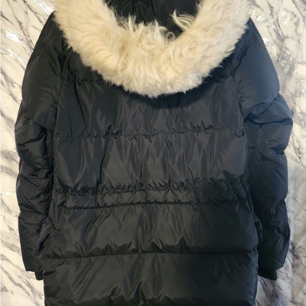 COACH Long Winter Parka Jacket/Coat fur lined hood black NWOT size 2 / S - Picture 4 of 6